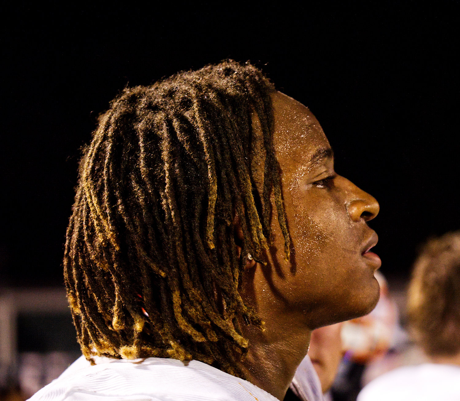 Sneed on the sidelines during the Yellowjacket's game against Canton on Sept. 6, 2019.
